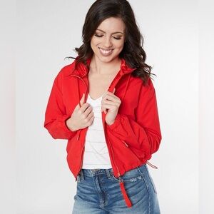 Ashley by 26 International Utility Collection Red Hooded Jacket
